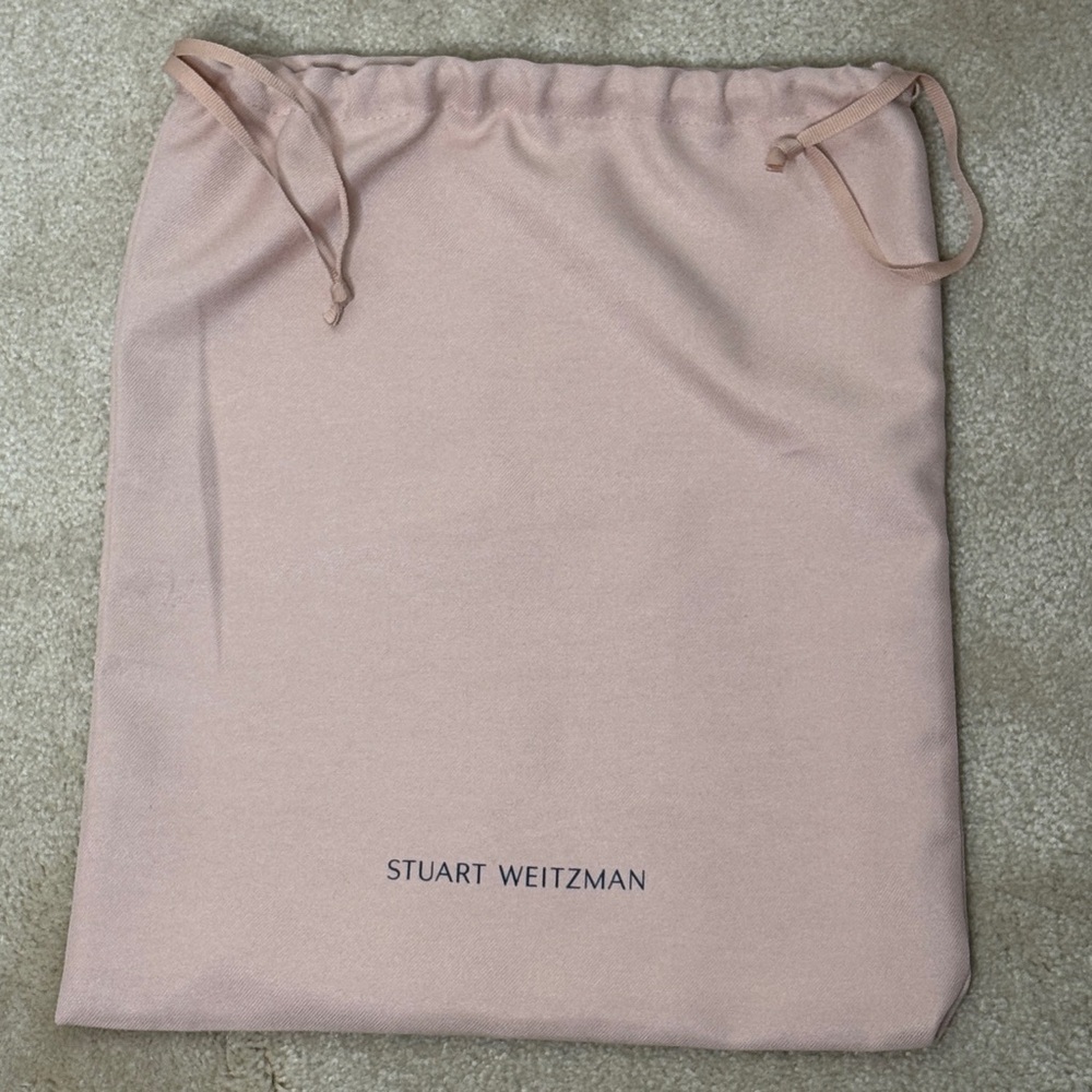 NEW Stuart Weitzman Blush Pink Dust Bag 14X15.5”‎ For Shoes/Handbags